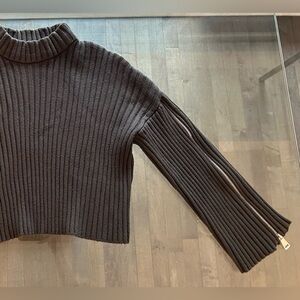 ZARA Chunky Knit Cropped Sweater